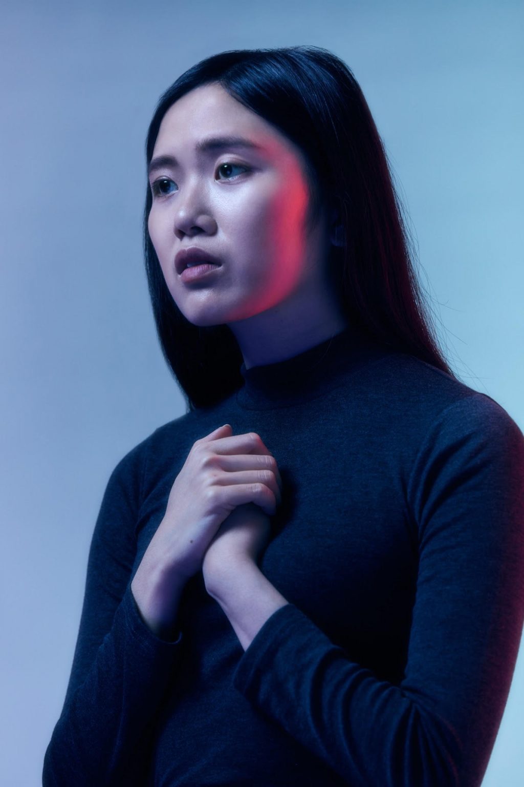 Agnes Goh, cinematic studio portrait